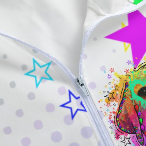 Leichte Regenjacke  Sunny – Popart Hundemotiv, 100 % Polyester, Unisex, Mix, Mischling, Golden Retriever, Goldy